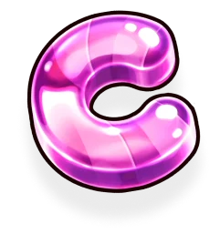 Retro sweets collector candy slot game decoration