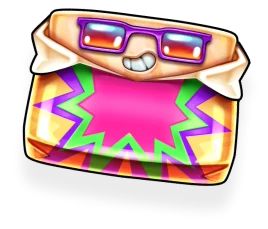 Retro sweets wild slot game decoration